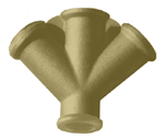 Triple Outlet "Y" Manifold